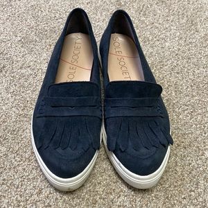 Blue Suede Flats